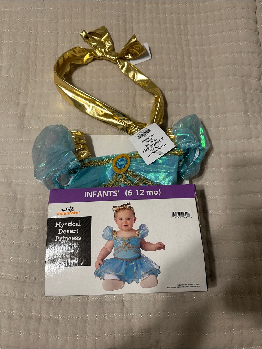 Infants Mystical Desert Princess Costume - Blue & Gold 6-12 months
